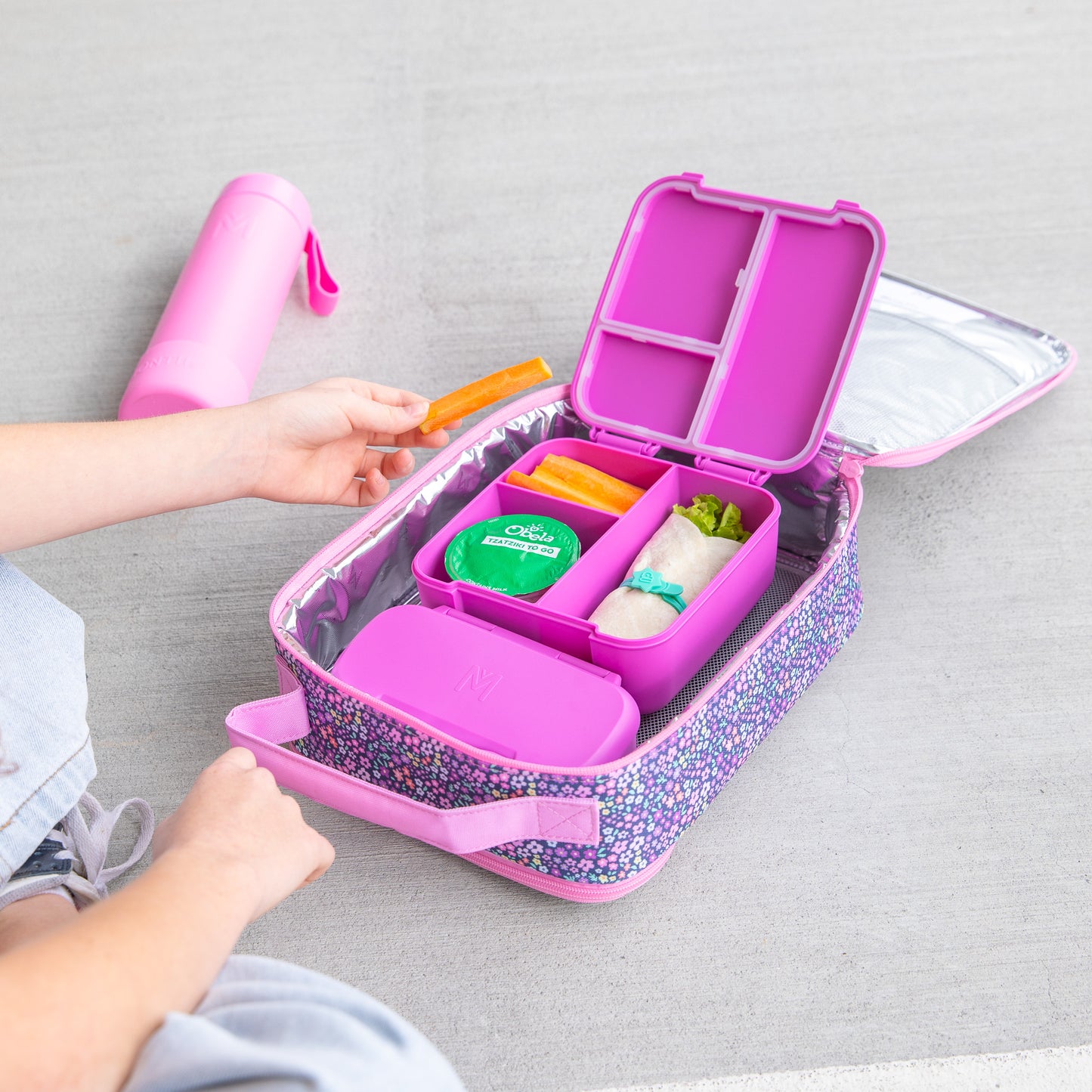MontiiCo Insulated Large Lunch Bag - Meadow *PREORDER*