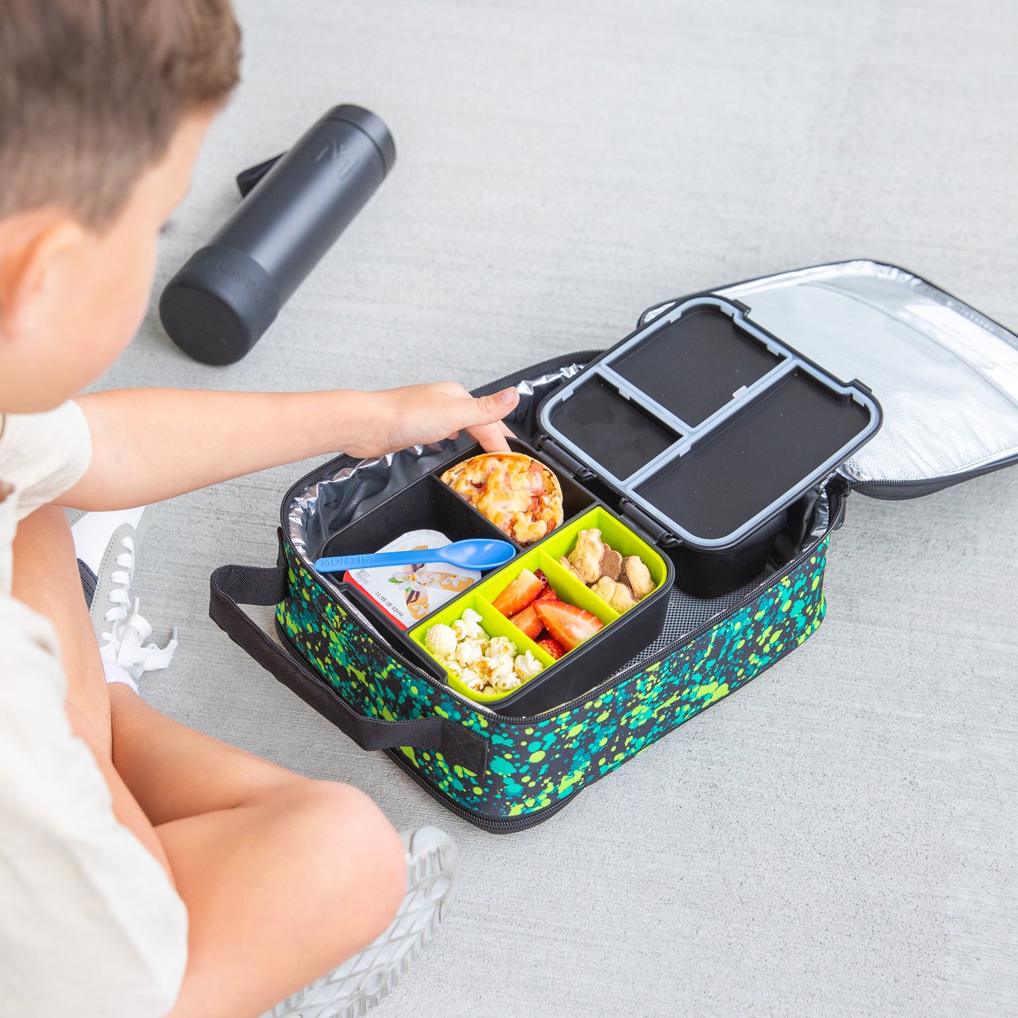 MontiiCo Insulated Large Lunch Bag - Splat *PREORDER*