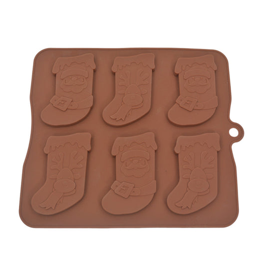 Silicone Mould Tray - Christmas Stockings