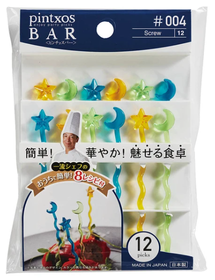 Torune Long Food Picks - Screw Moon & Stars