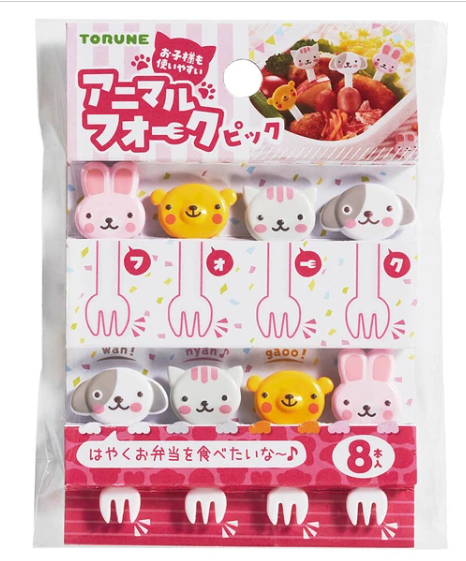 Torune Food Picks / Forks - Bunny, Bear, Dog & Cat