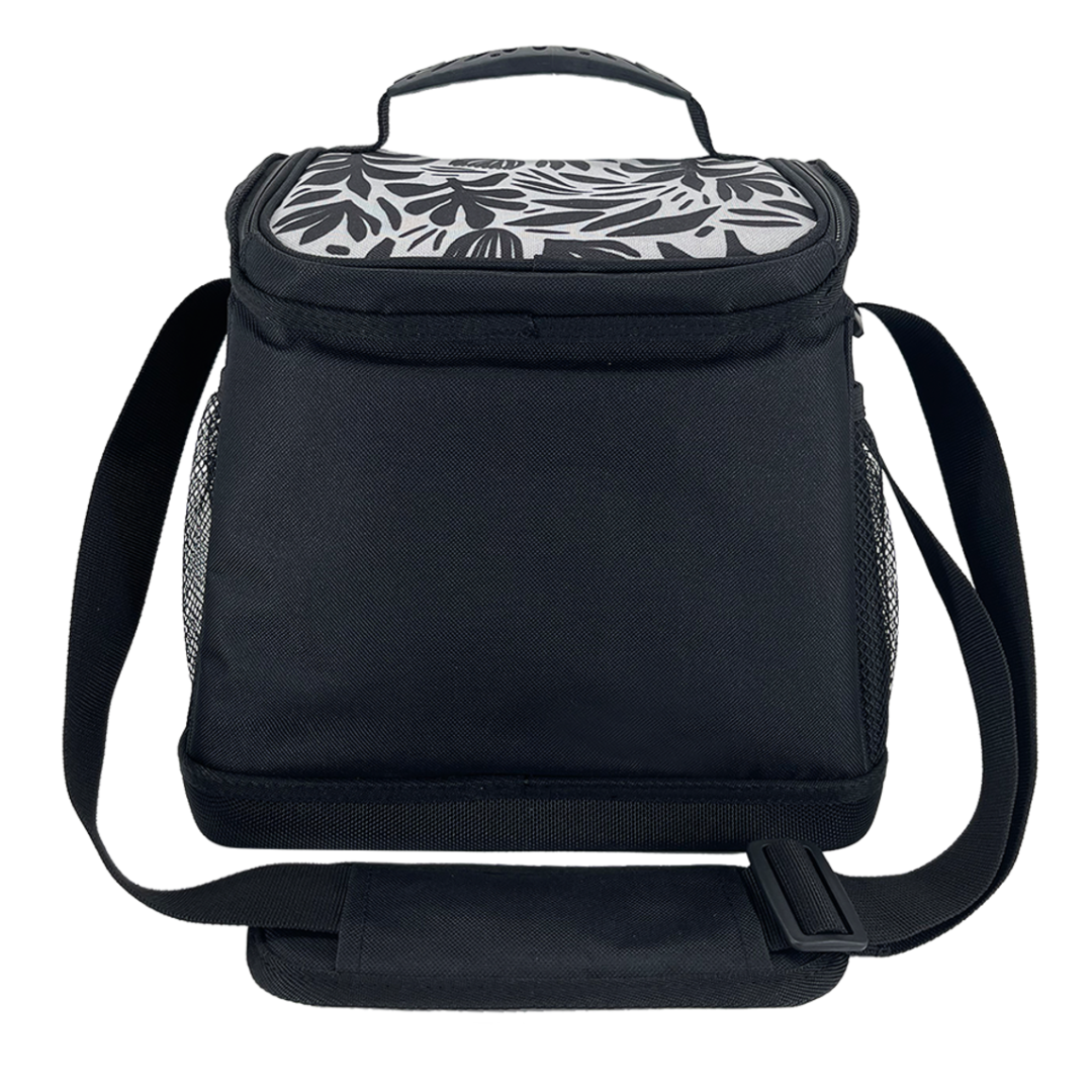 Oasis & Sachi Insulated Cooler Bag & Drink Bottle Bundle - Monochrome Blooms