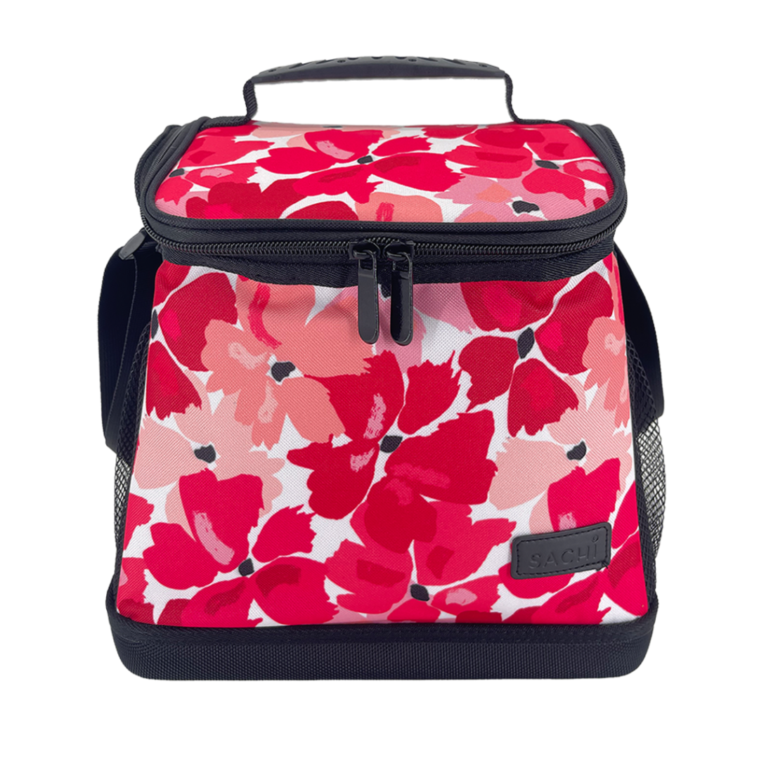 Oasis & Sachi Insulated Cooler Bag & Drink Bottle Bundle - Red Poppies