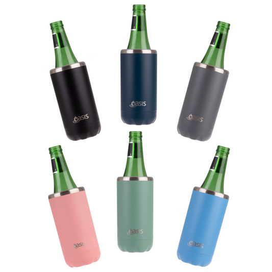 Oasis 330ml Insulated Bottle Cooler - Assorted Colours