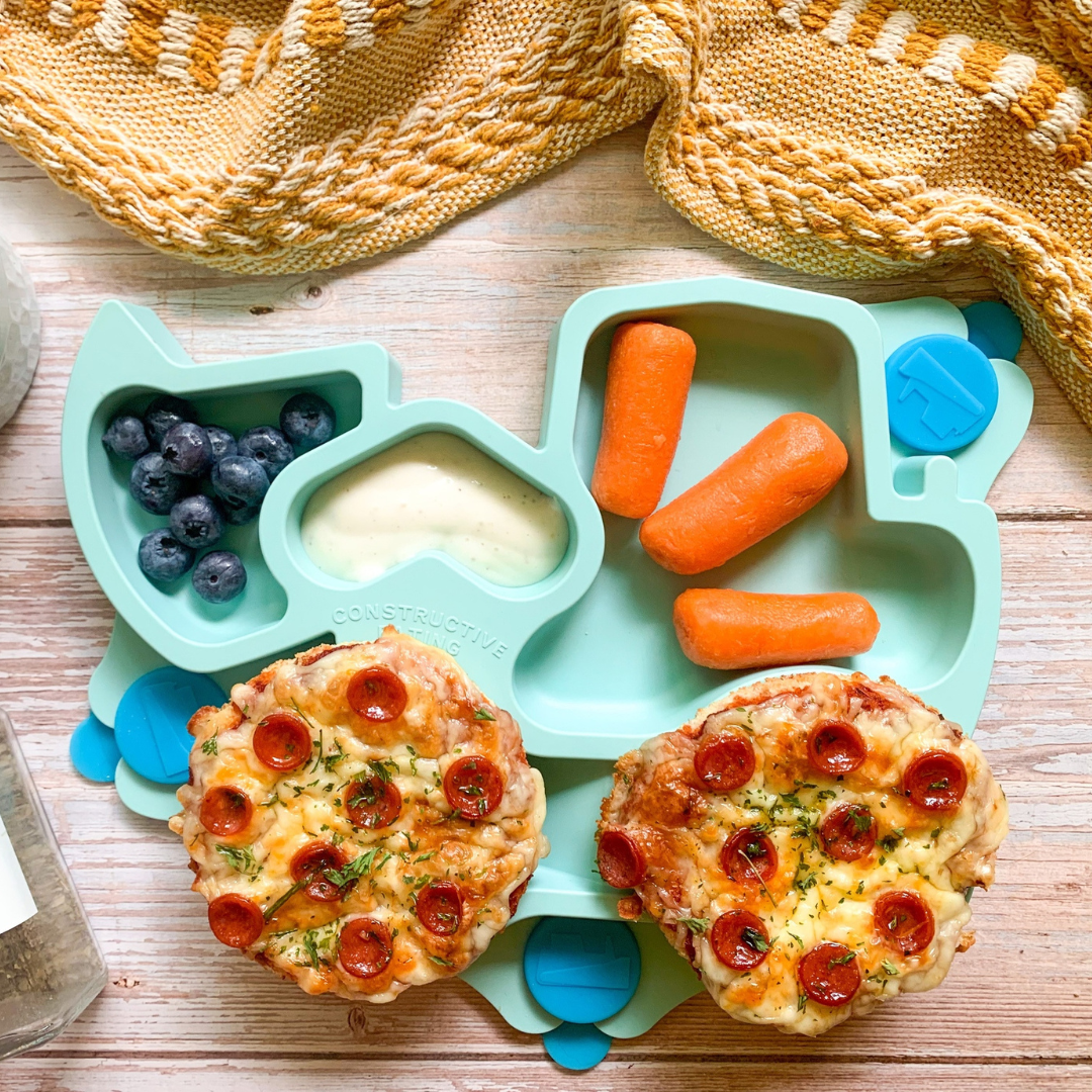 Constructive Eating Training Set with Suction Base - Teal