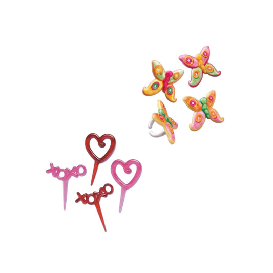 Cupcake Toppers & Food Rings - Assorted Designs