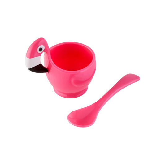 Joie Egg Cup & Spoon Set - Flamingo