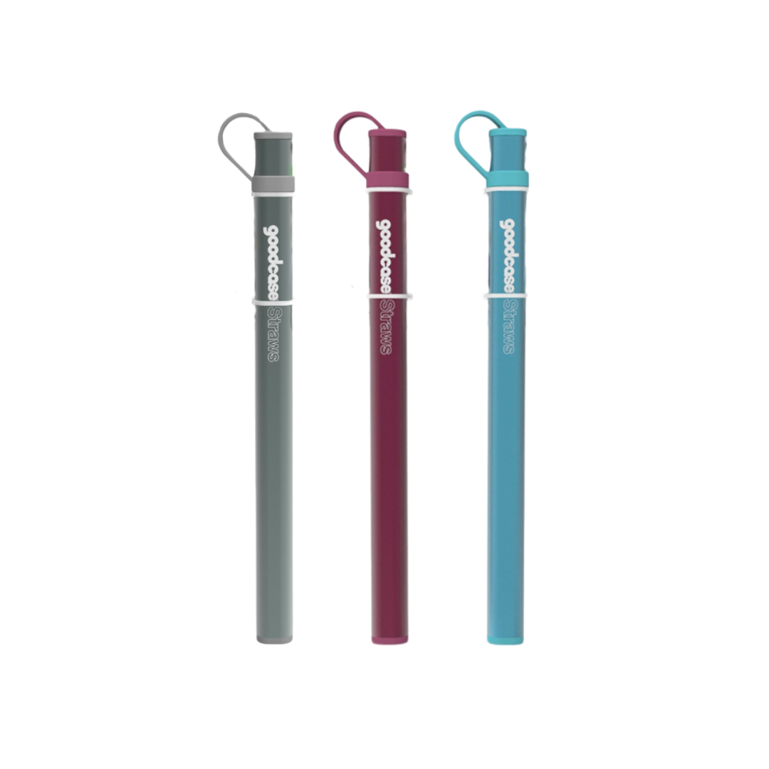 Fusionbrands Goodcase Reusable Stainless Steel Straws - Assorted Colours