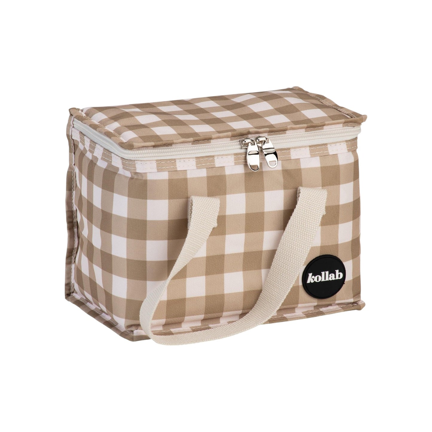 Kollab Insulated Lunch Box Bag - Olive Check