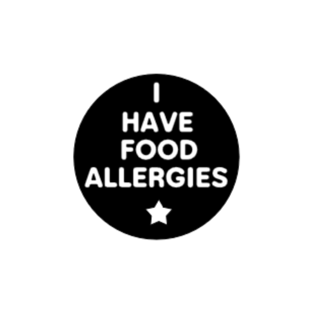 Personalised Allergy Vinyl Labels