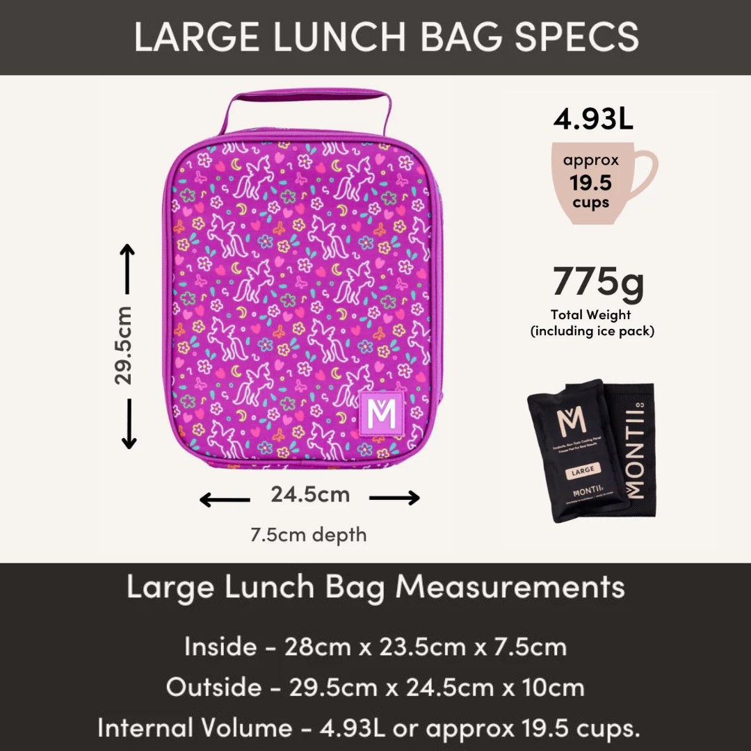 MontiiCo Insulated Lunch Bag - Dinosaur