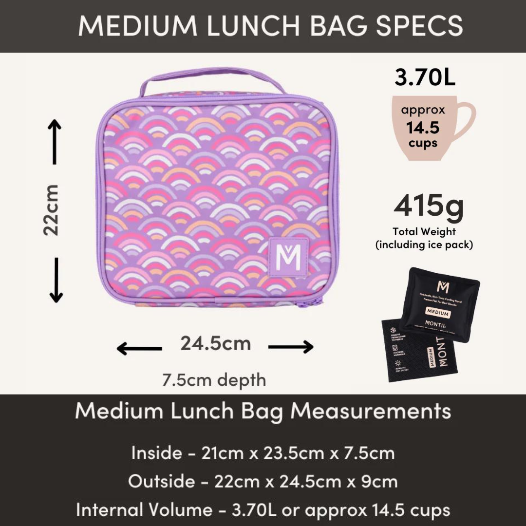 MontiiCo Medium Lunch Bag (Swaggies Collab) - Cosmic Bloom