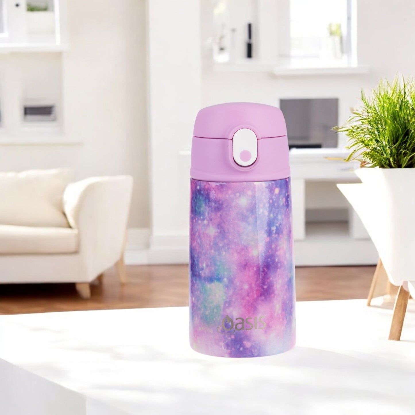 Oasis Kid's 400ml Insulated Drink Bottle w/ Sipper - Galaxy