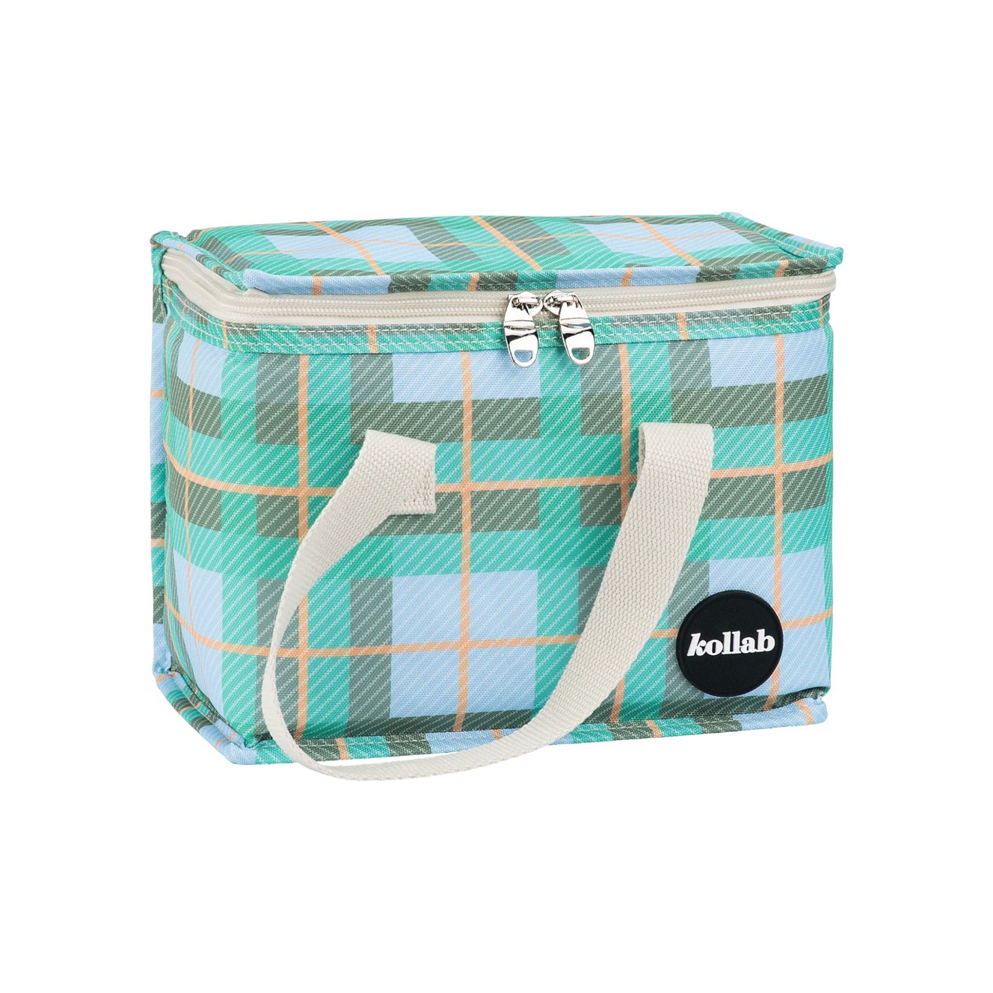 Kollab Insulated Lunch Box Bag - Ocean Check