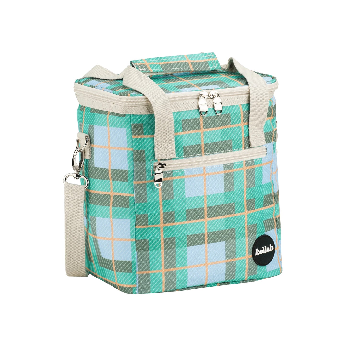 Kollab Mini Insulated Cooler Bag - Ocean Check