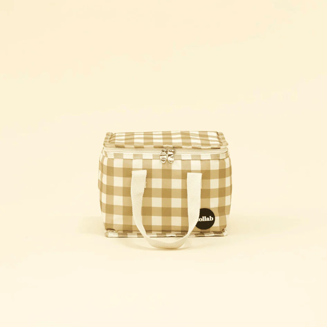 Kollab Insulated Lunch Box Bag - Olive Check