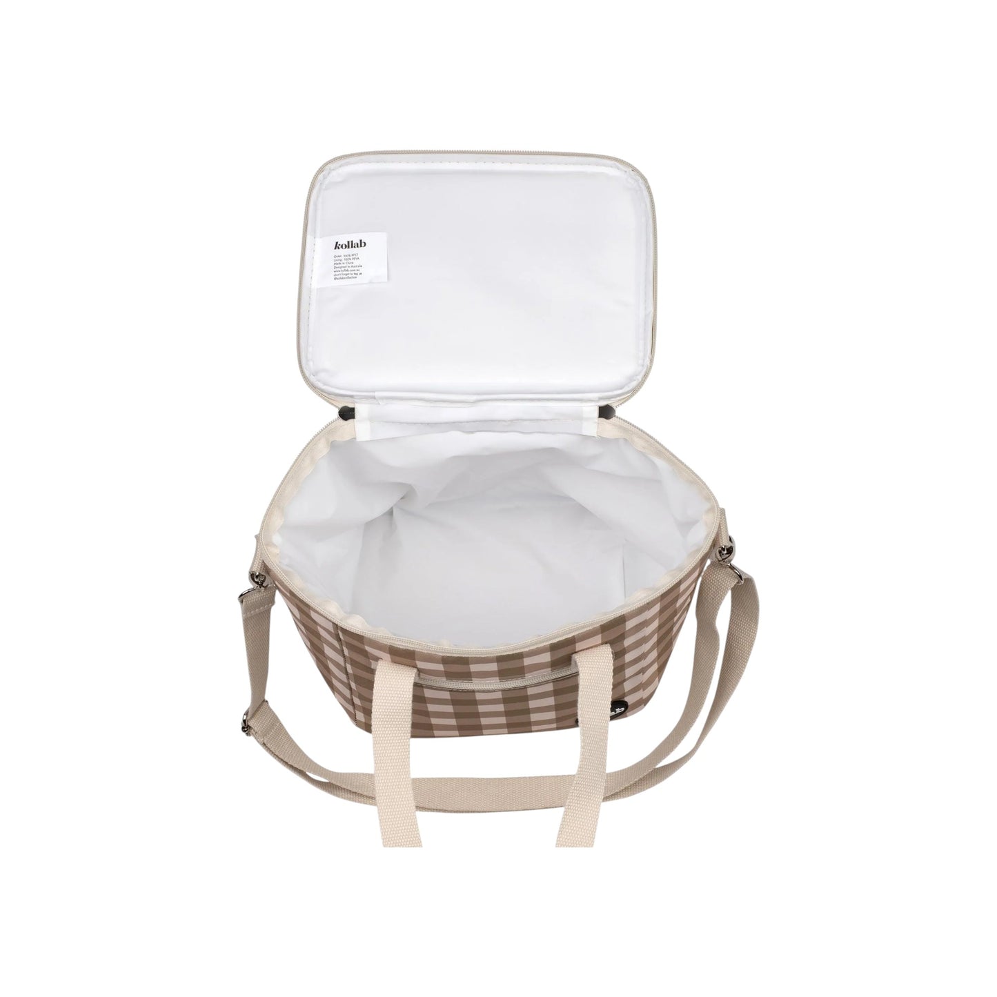 Kollab Mini Insulated Cooler Bag - Olive Check