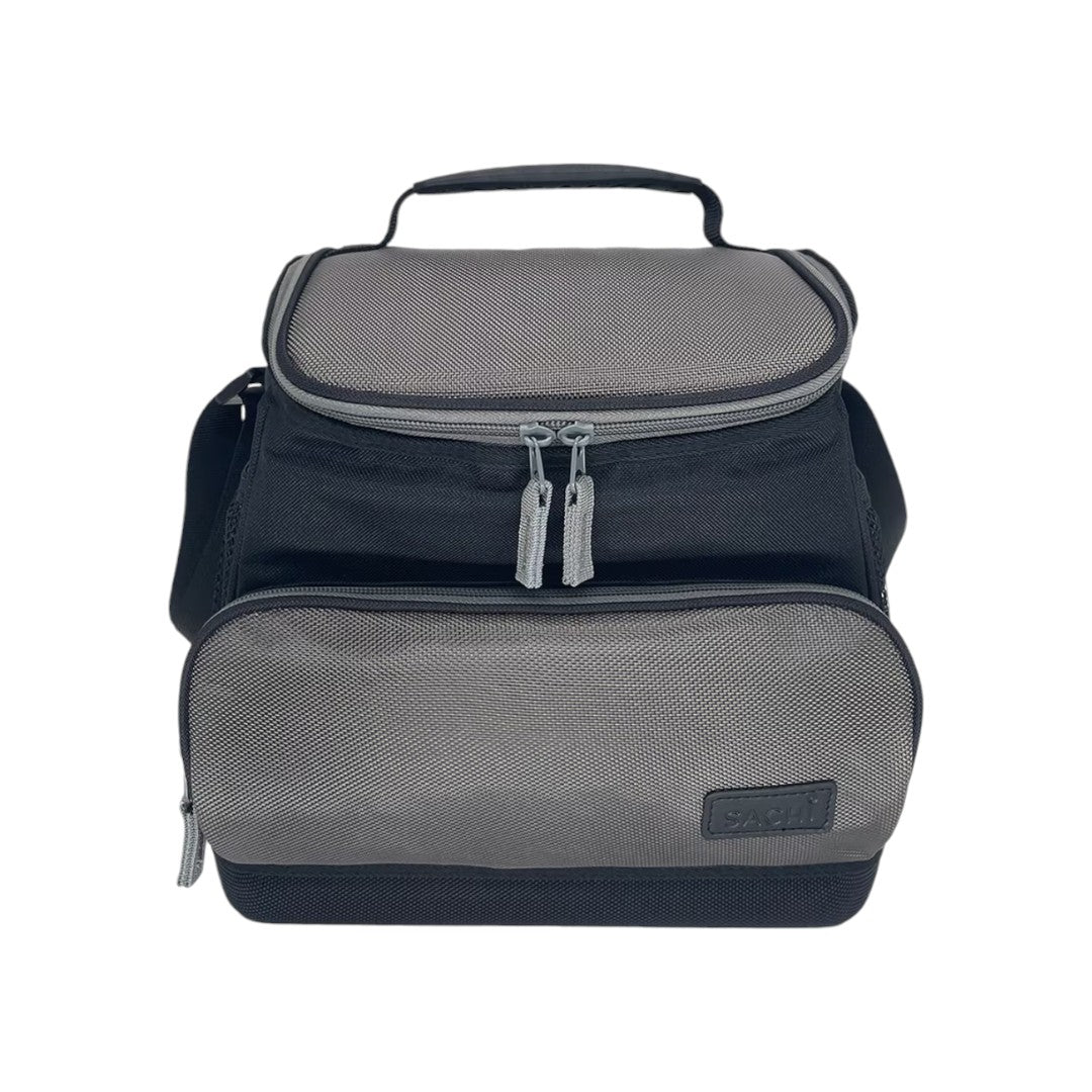 Sachi Insulated 12L Rugger Cooler Bag - Black & Silver