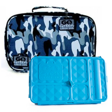 Load image into Gallery viewer, Go Green Original Lunch Box Set - Blue Camo