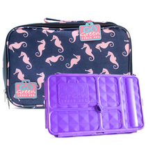 Load image into Gallery viewer, Go Green Original Lunch Box Set - Sea Horses