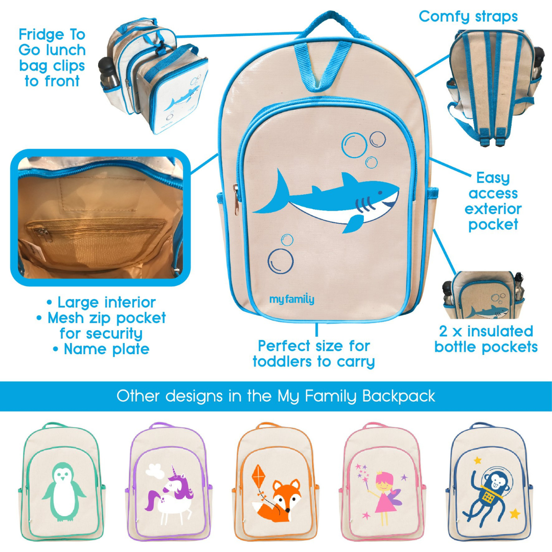 Fridge To Go My Family Small Backpack - Space Monkey