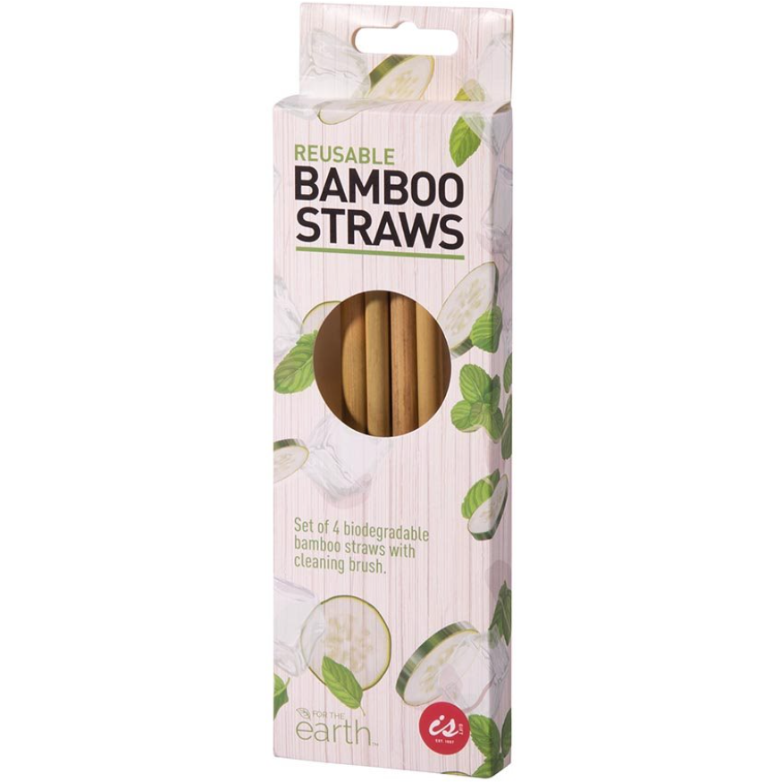 is GIFT Bamboo Reusable Straws - 4 Pack