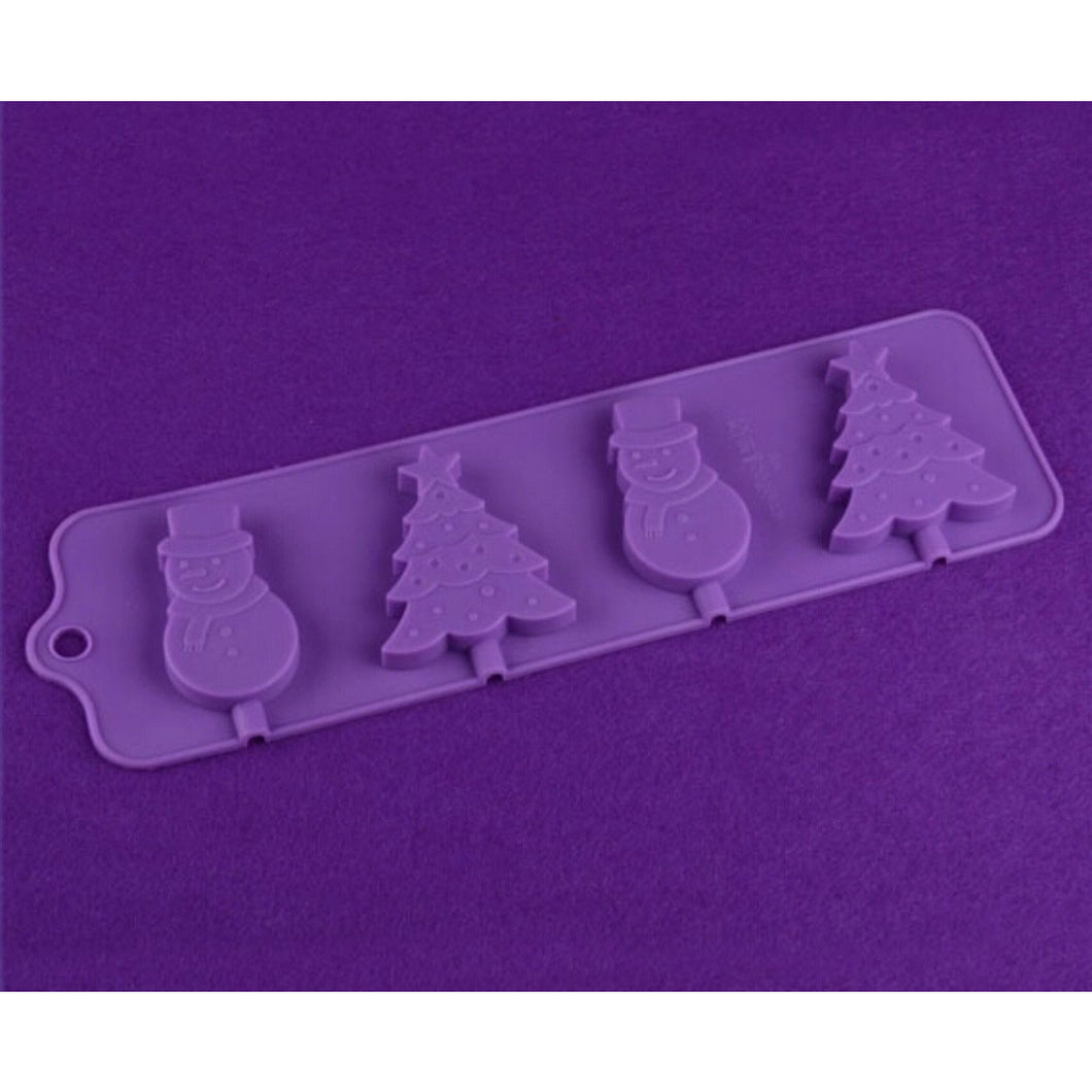 Christmas Shaped Lollipop Silicone Tray