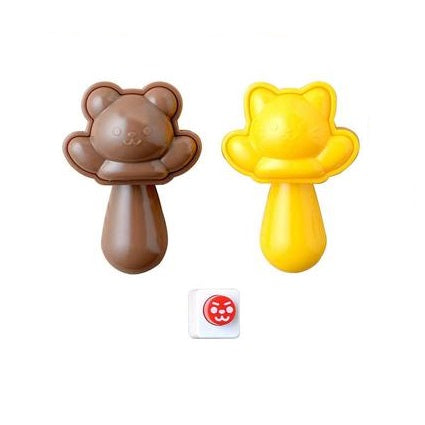 Nico Rice Mould Set - Pop Up Bear & Cat