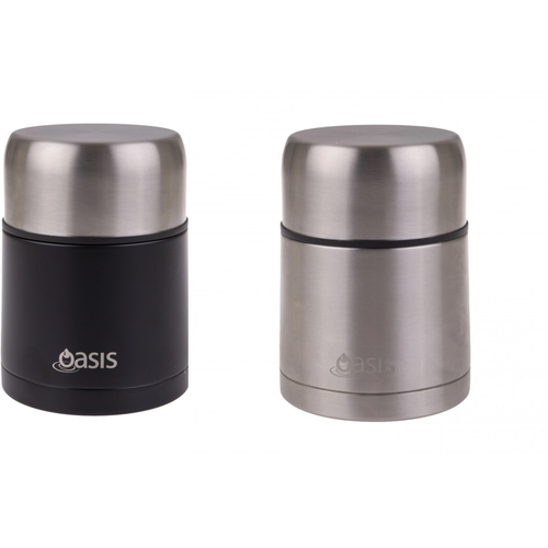 Oasis 600ml Stainless Steel Food Flask - Choice of 2 Colours