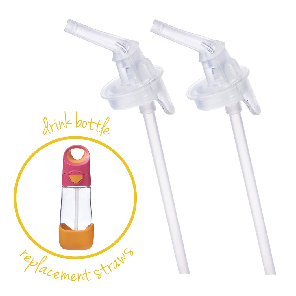 b.box Tritan Drink Bottle Replacement Straw Pack - to suit 450ml & 600ml