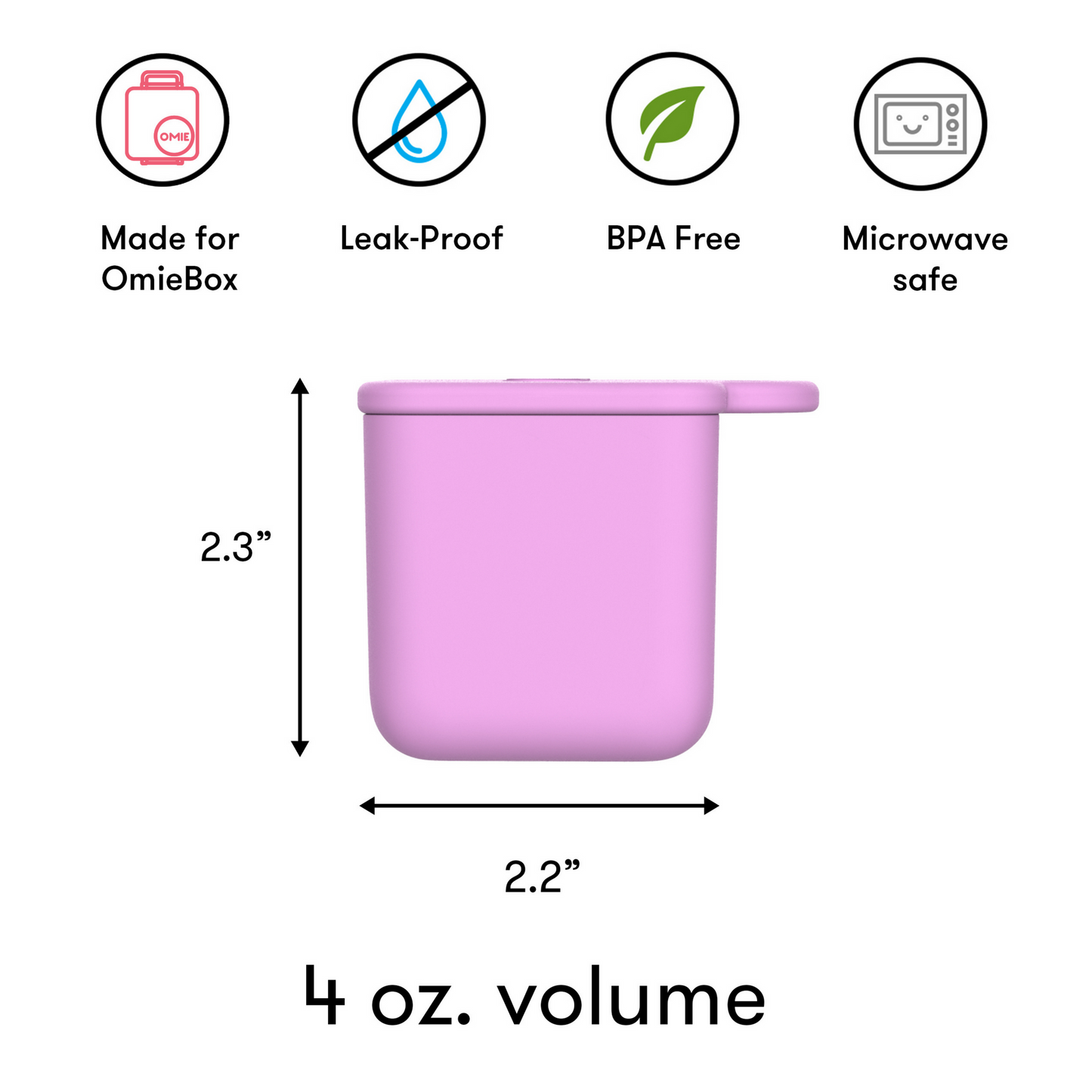 Omie Dip Silicone Dip Containers (2 Pack) - Assorted ColourS