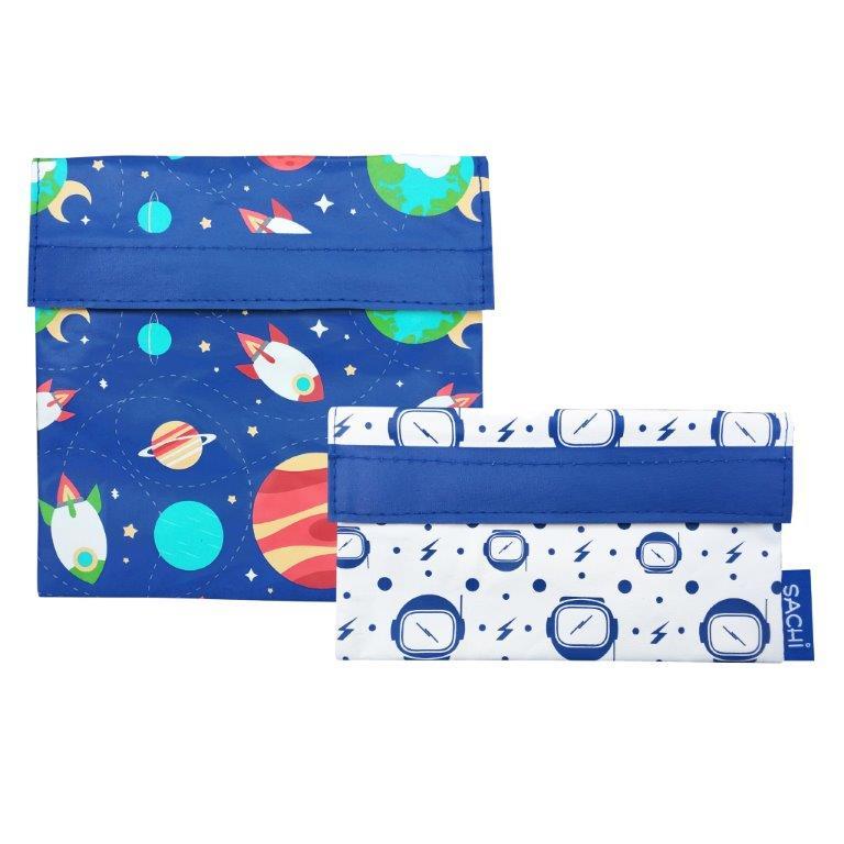 Sachi Reusable Sandwich & Snack Bags - Outer Space