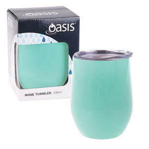 Oasis 330ml Stainless Steel Insulated Wine Tumbler Gift Boxed