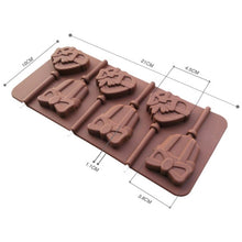 Load image into Gallery viewer, Gift Shaped Lollipop Silicone Tray