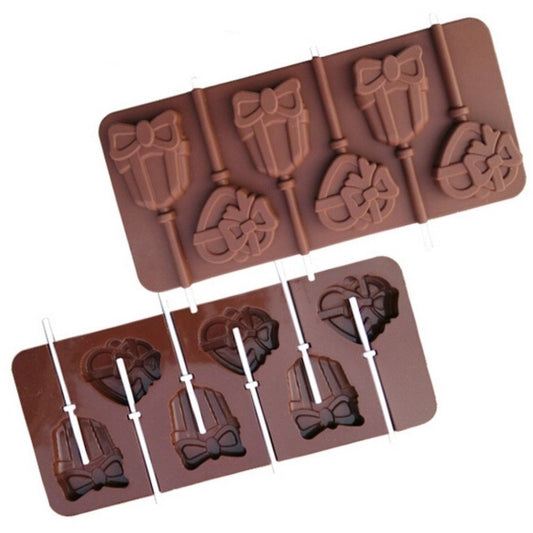 Lollipop Silicone Mould Tray - Gift Shaped