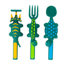 Load image into Gallery viewer, Constructive Eating - Dinosaur Cutlery