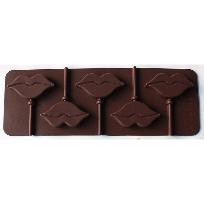 Lollipop Silicone Mould Tray - Lips