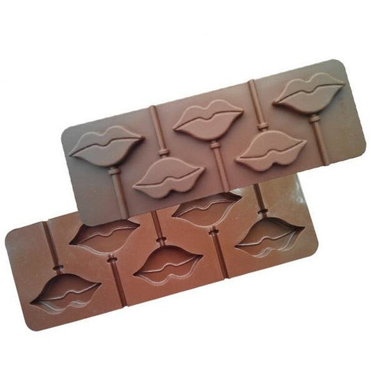 Lollipop Silicone Mould Tray - Lips