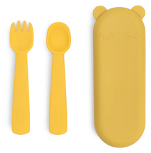 Load image into Gallery viewer, We Might Be Tiny Fork and Spoon Set in a Case - Assorted Colours