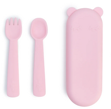 Load image into Gallery viewer, We Might Be Tiny Fork and Spoon Set in a Case - Assorted Colours