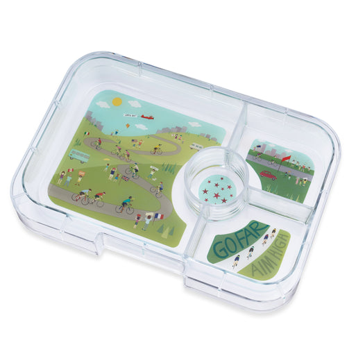Yumbox Tapas Interchangeable Tray 4 & 5 Compartment - Choice of 5 Styles