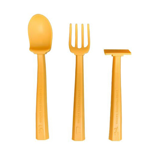 Constructive Eating Training Set with Suction Base - Yellow
