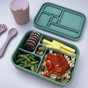 The Zero Waste People 5 Comparment Silicone Bento Lunchbox - Assorted Colours