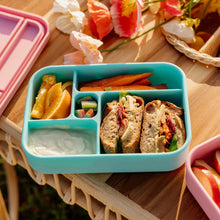 Load image into Gallery viewer, The Zero Waste People 5 Comparment Silicone Bento Lunchbox - Assorted Colours