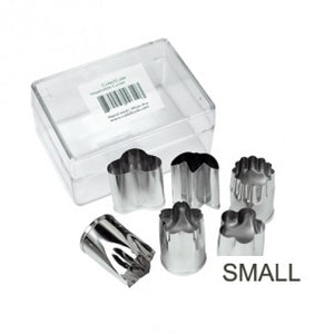 Stainless Steel Fruit & Vegetable Cutters with Case - Small