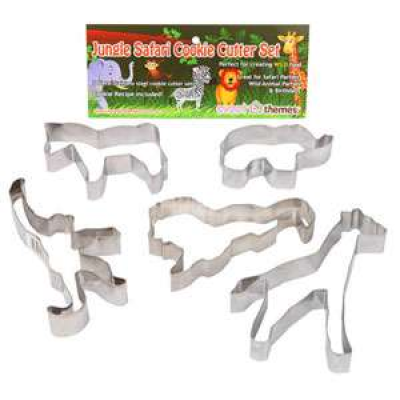 Sweet Themes Stainless Steel Cookie Cutter Set - Jungle Safari