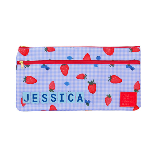 The Somewhere Co Mini ID Pencil Case - Berry Patch