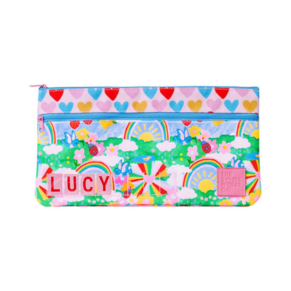 The Somewhere Co Mini ID Pencil Case - Rainbow Garden