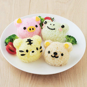 Assorted Animal Faces Rice Mould Set