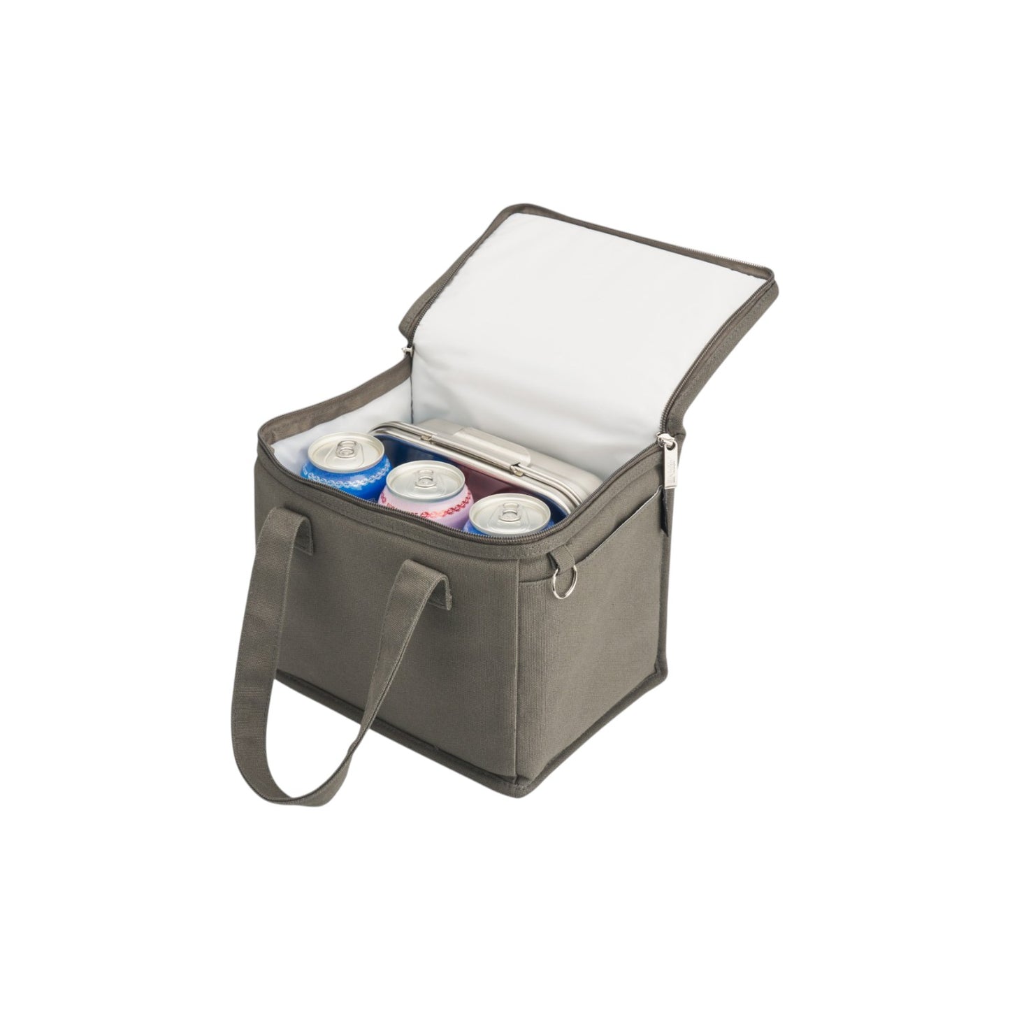 Avanti Insulated Canvas Lunch Bag - Charcoal